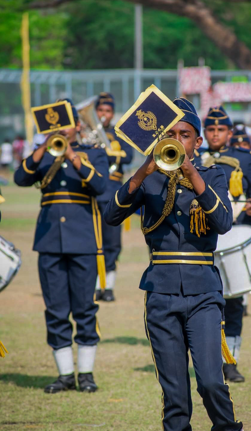cadet band playing at an event
