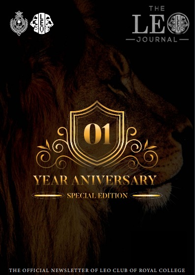 01 year anniversary special Edition leo club - The Royal College