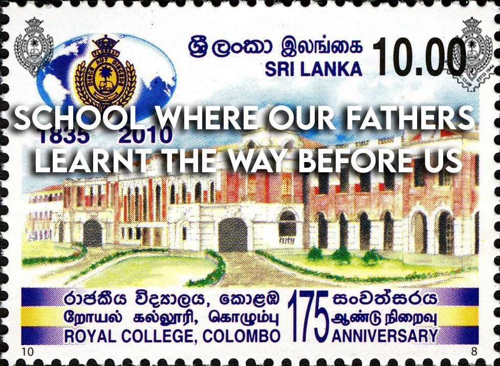 School where are fathers learnt the way before us philatelic - The Royal College