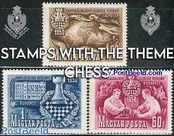 Stamps with the theme chess philatelic - The Royal College