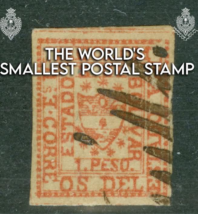 The Worlds smallest postal stamp philatelic - The Royal College